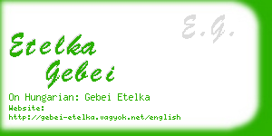 etelka gebei business card